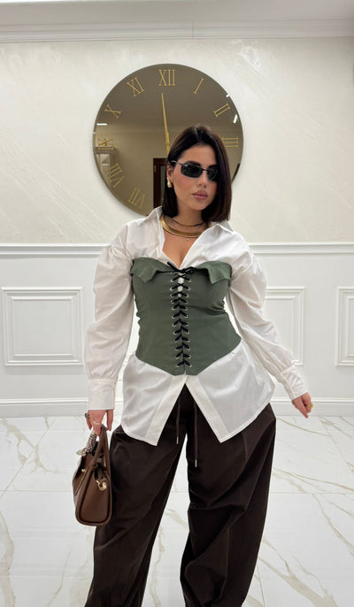 Camicia Corpetto Green
