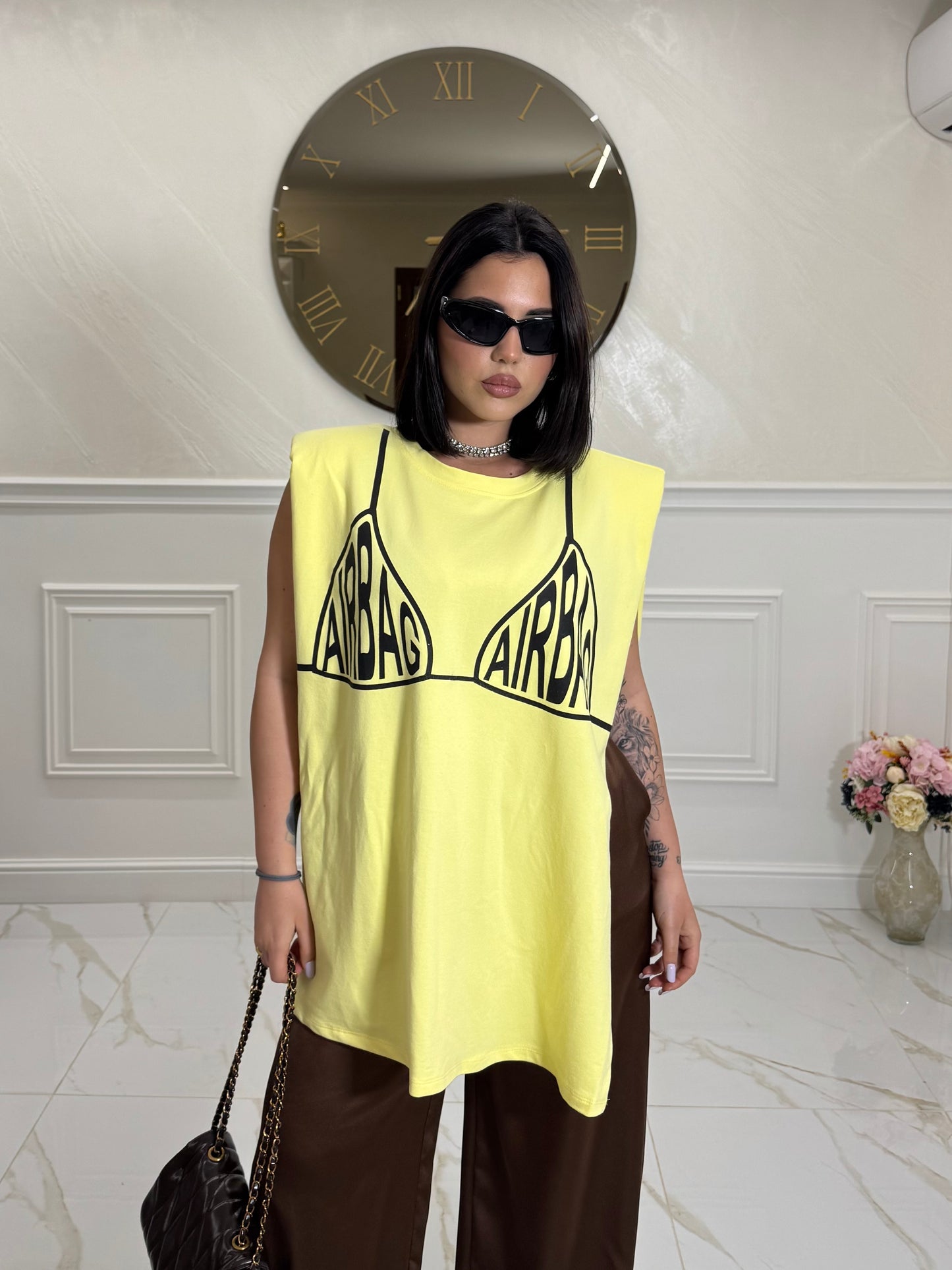 T-Shirt Open Airbag Yellow