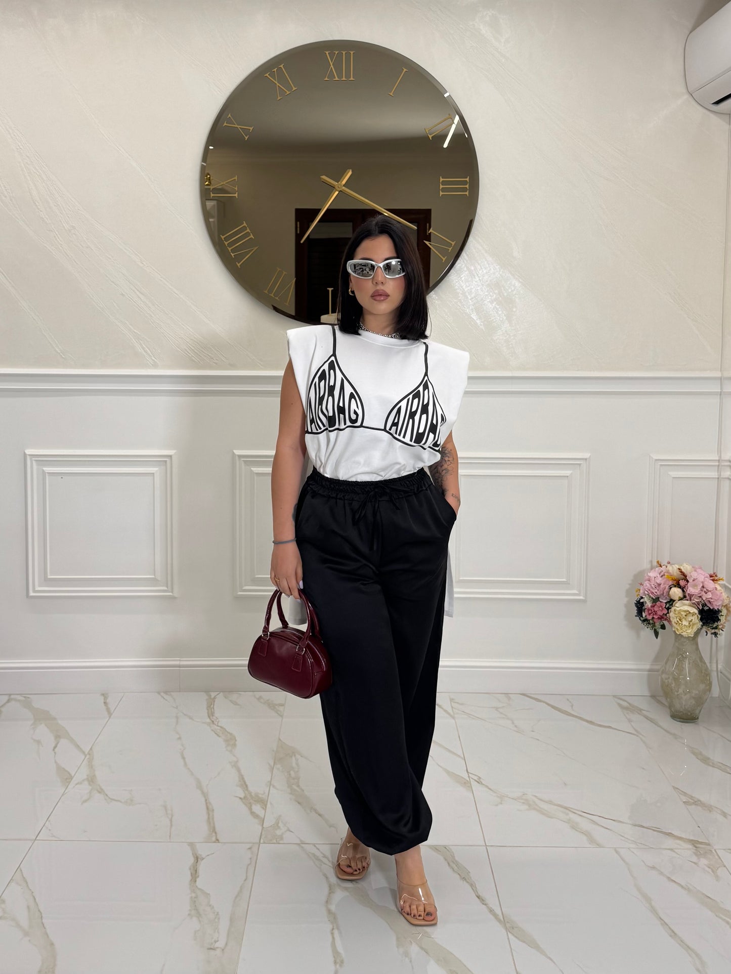 Pantalone Rosé Black
