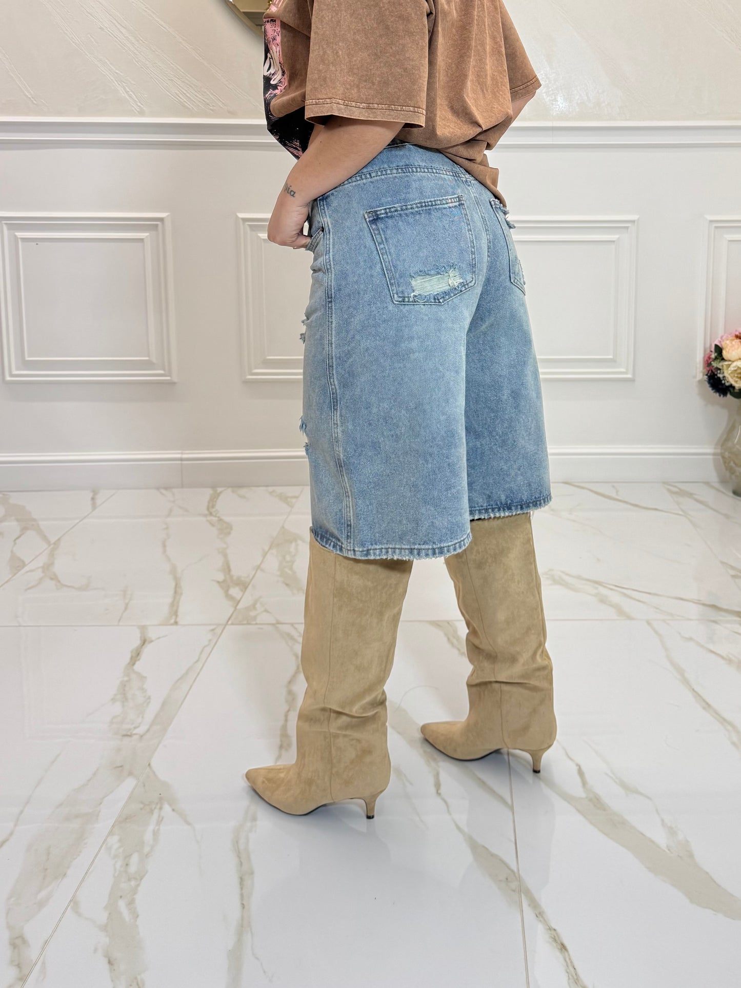 Jeans bermuda Bon