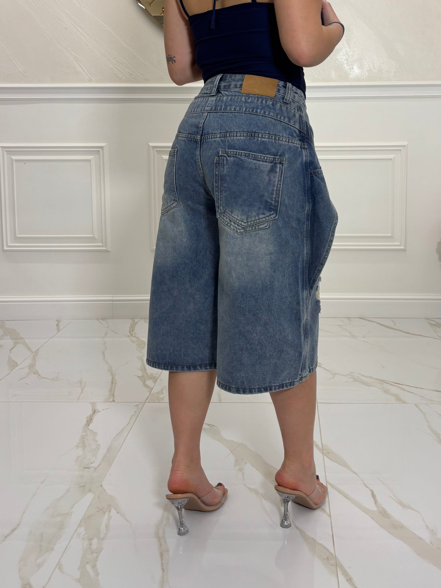 Bermuda Jeans Pocket