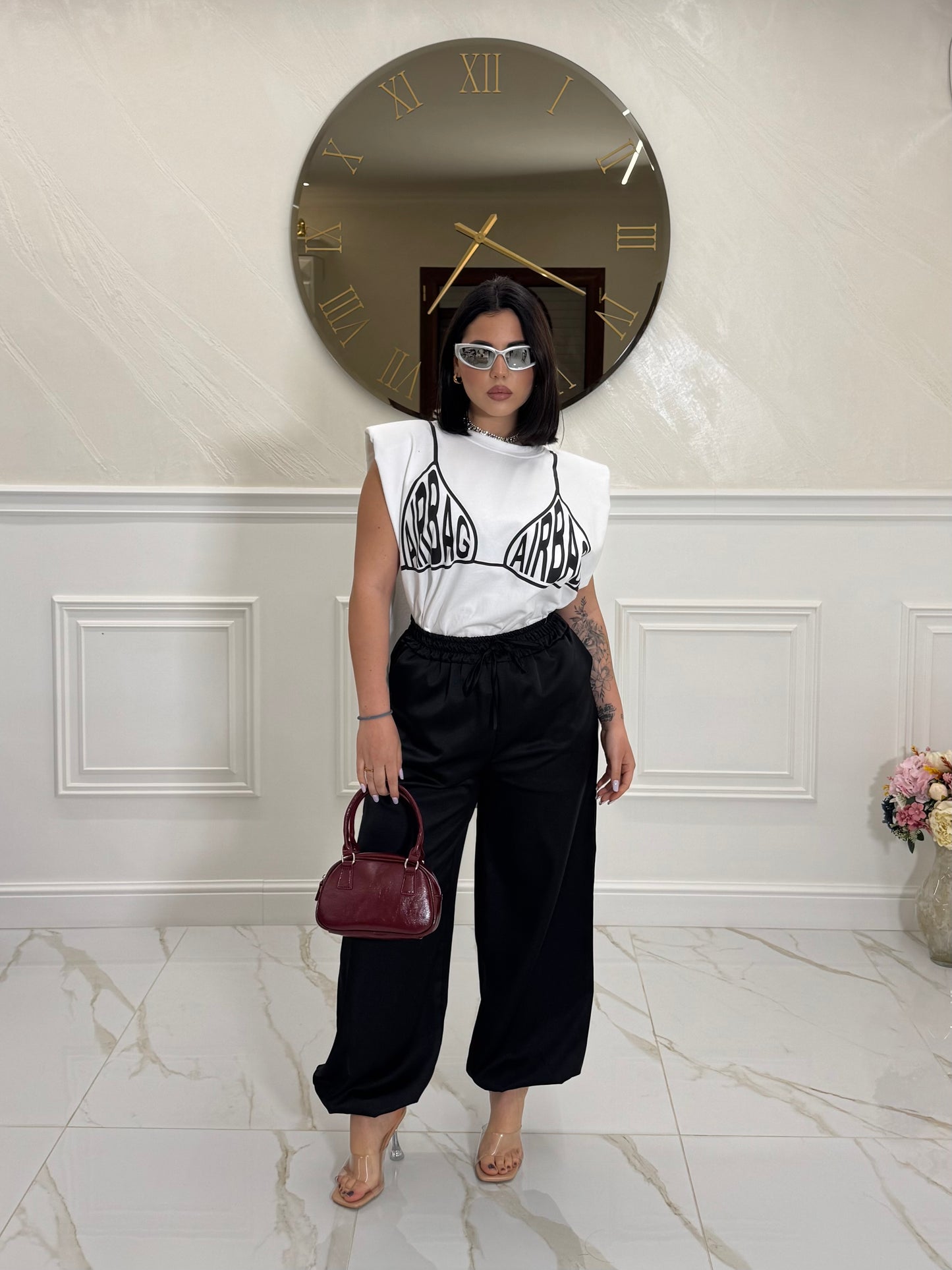 Pantalone Rosé Black