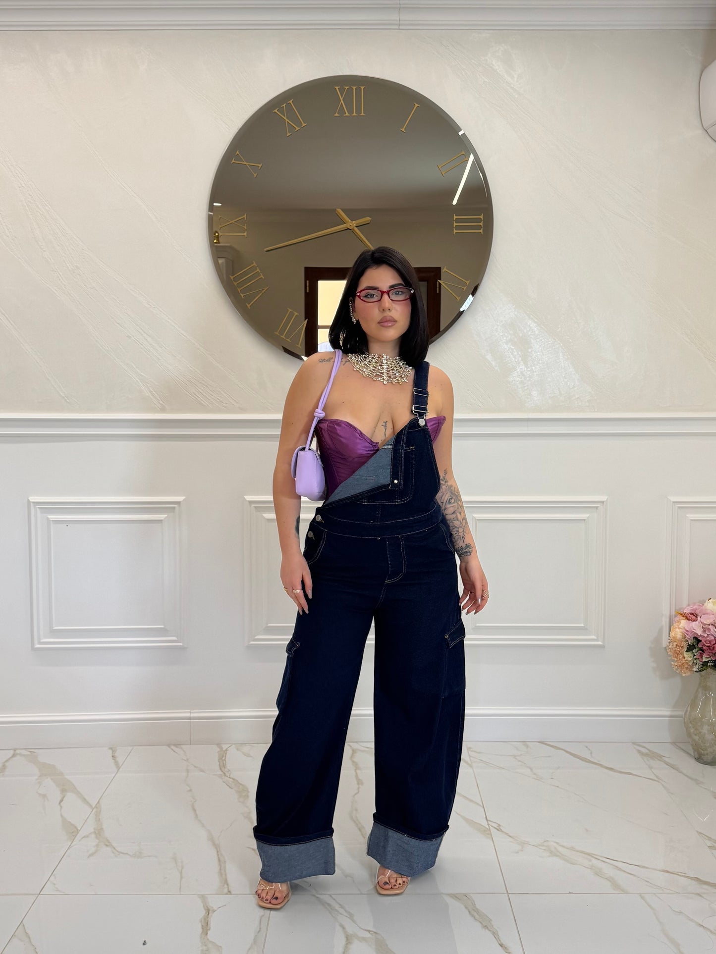 Salopette jeans zero