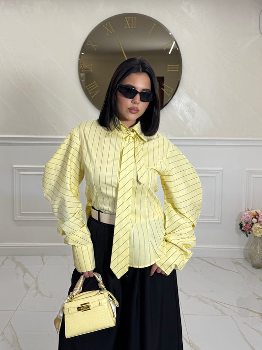 Camicia Cravatta Yellow