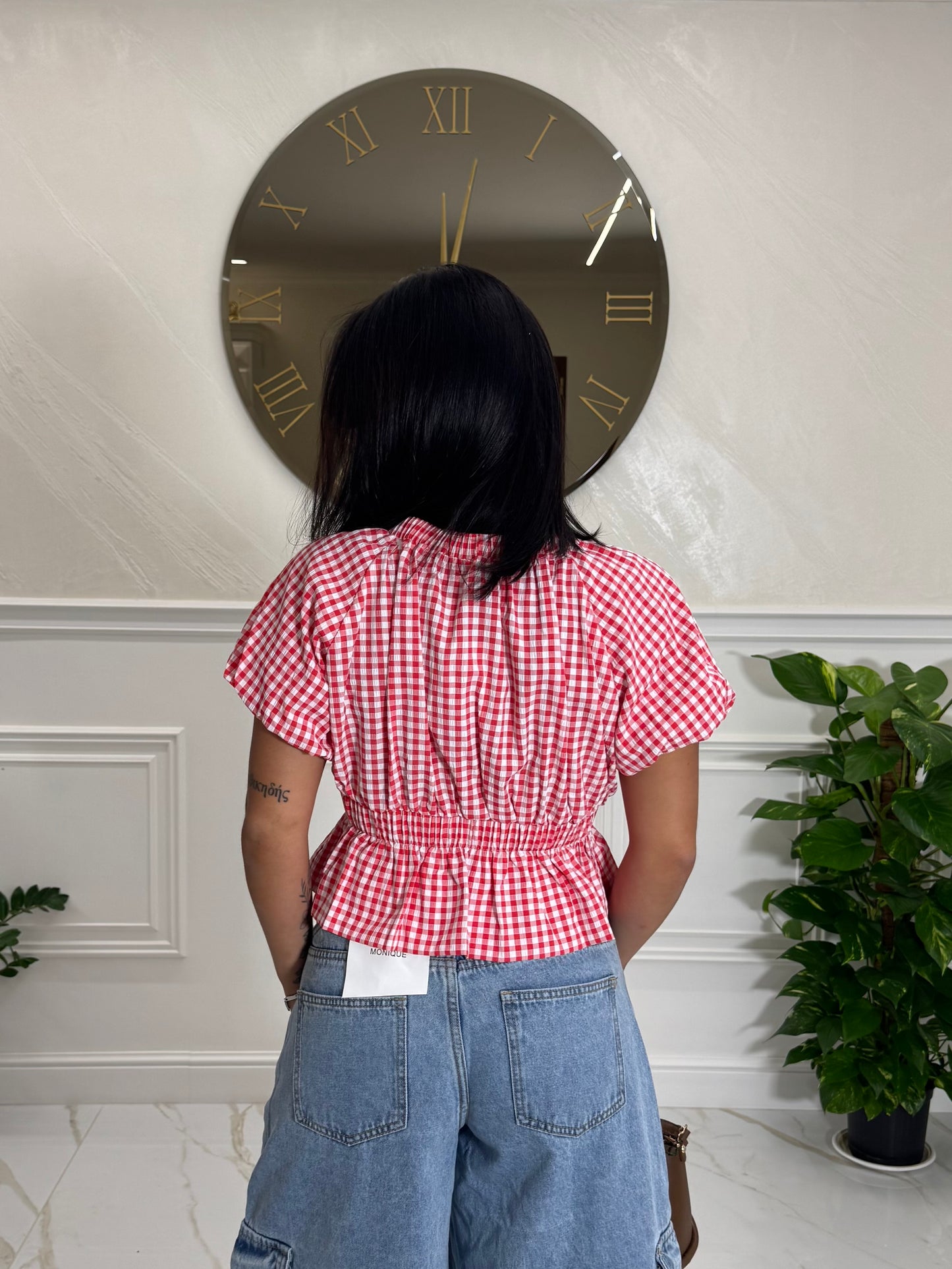 CAMICIA ZULEA CROP RED