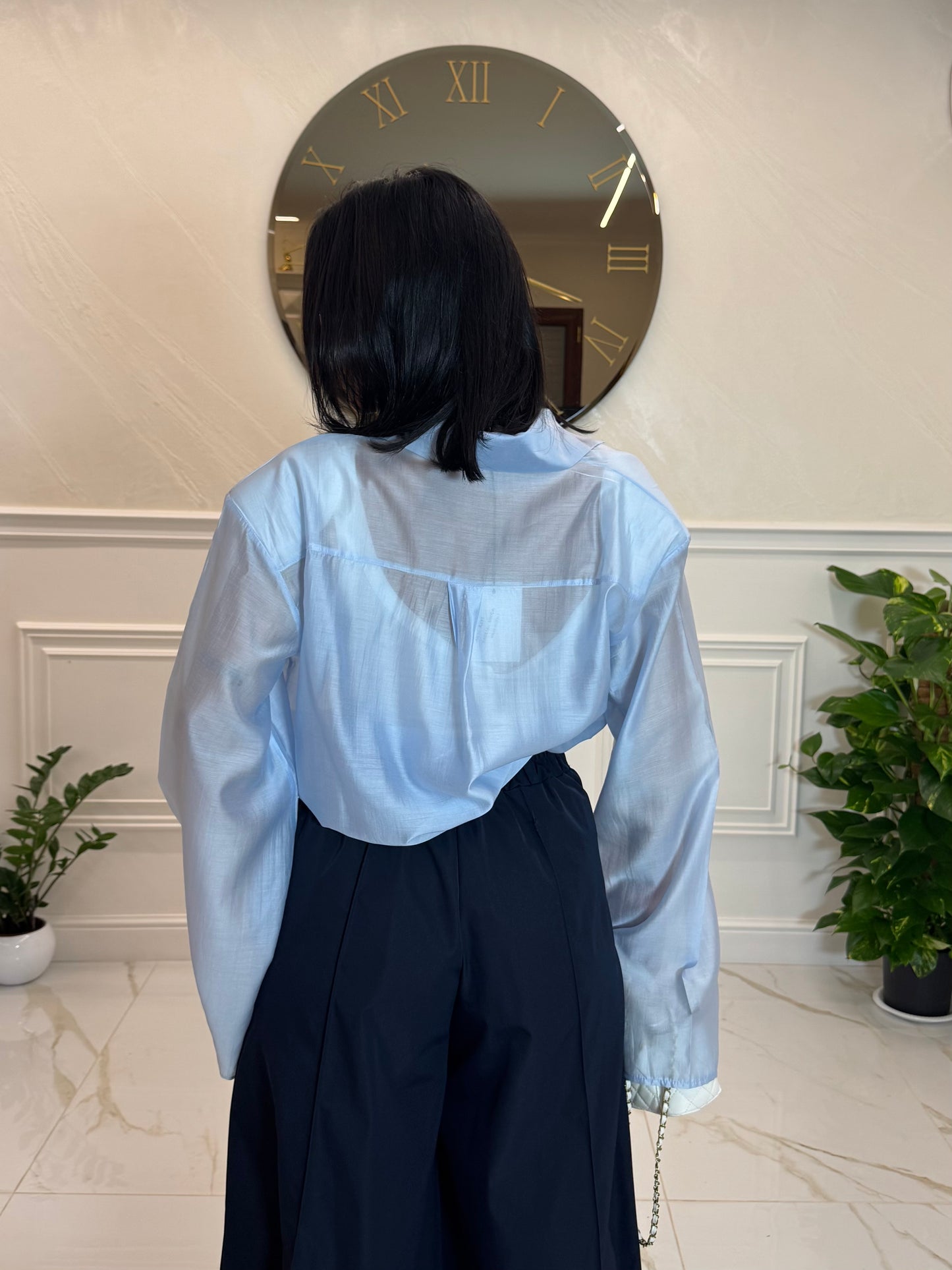 Camicia Semivelata Azzurra