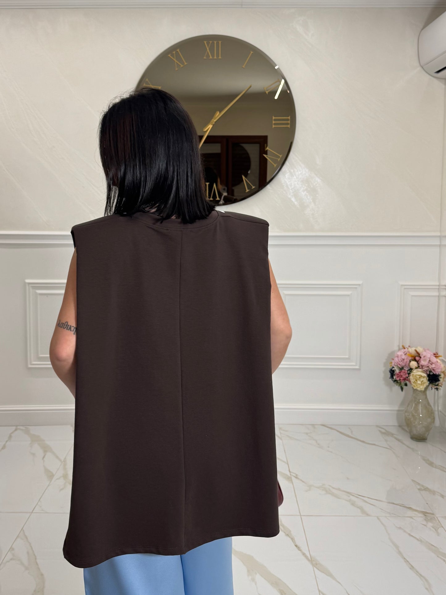 T-Shirt Open Airbag Brown